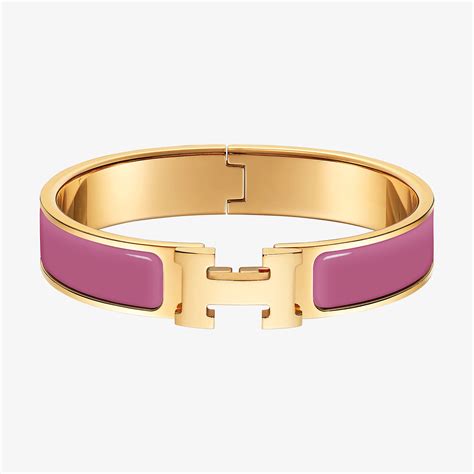 roze hermes armband|clic h bracelet hermes.